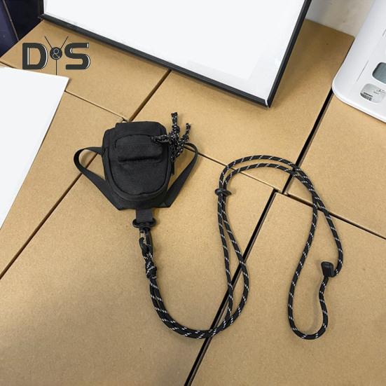 Mini taška na klíče k zavěšení na krk Vodotěsná Oxford tkanina Peněženka na zip Mince Malý batoh Klíčenka Klíče Sluchátka Drobnosti Úložné pouzdro