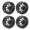 1 10 RC Carbon Fiber Wheels Lightweight High Strength Durable Simulation Car Carbon Fiber WheelsTwelve Holes