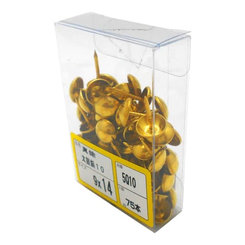 WAKAI Brass Taiko Drum Tacks Pro Pack 9x14, 75 Pieces, 5Q10