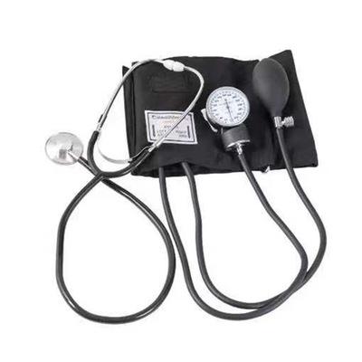 BP Arm Aneroid Manual Sphygmomanometer Palm Type Blood Pressure Meter Monitor Optional Stethoscope +/-3mmHg Accuracy CE Plastic