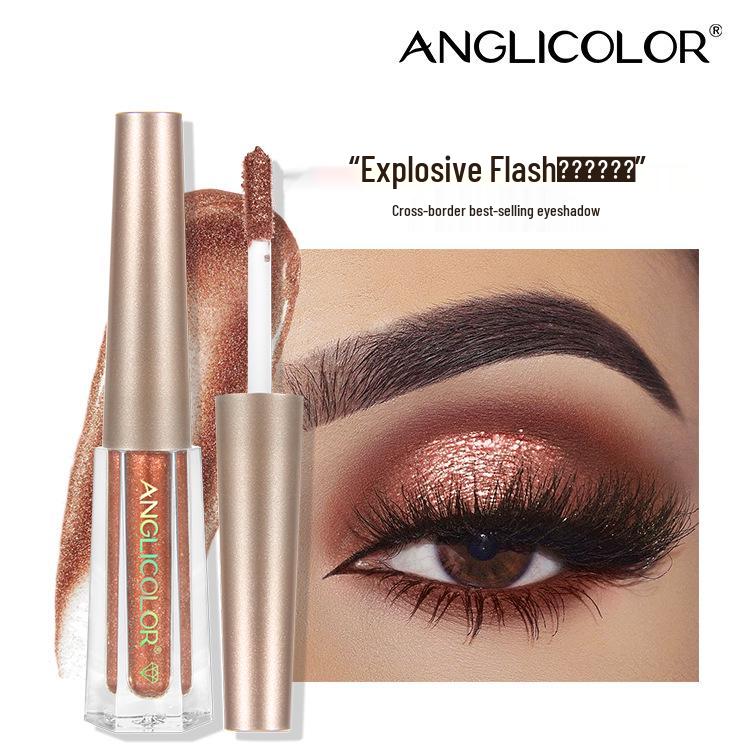 

ANGLICOLOR Трансграничные жидкие тени для век: 17 мерцающих цветов с блестками с эффектом дробленого бриллианта.