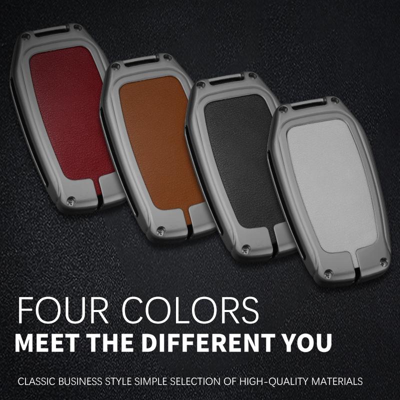 Alloy Auto Key Fob Cover Case Fit For Toyota Rav4 Yaris Cross Corolla Land Cruiser 200 Crown Camry Protector Key Fob Housing Auto Accessories