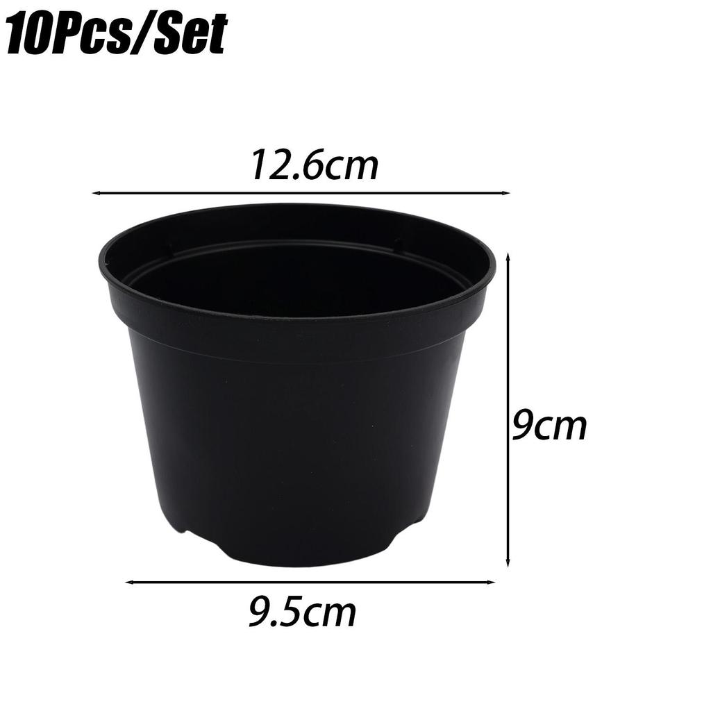 4/5/6Inch Plastic Plant Flower Pots Cultivation Seeds Growing Container with Drainage Holes for Seedling Cutting Transplanting
