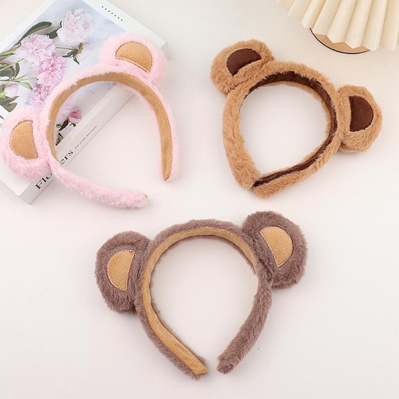 Furry Little Bear Hair Hoop Party Cosplay Cartoon Headband Hairband Cute Headwea