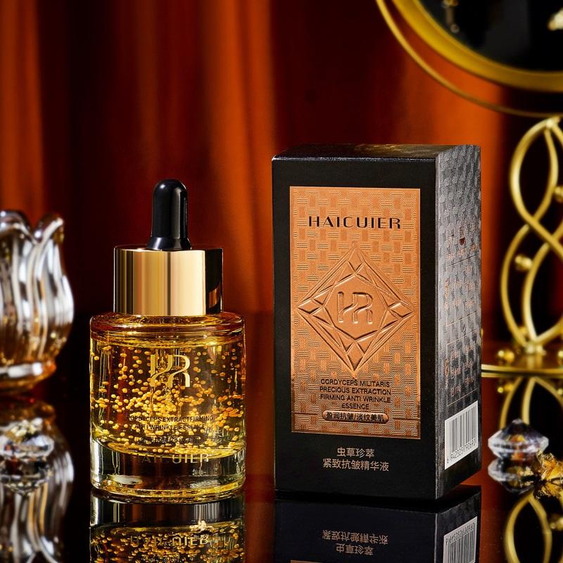 Cordyceps Anti wrinkle Serum Pro Xylane Firming Essence Panthenol Jojoba Seed Oil Hyaluronic Acid Moisturizing Korean Skin Care