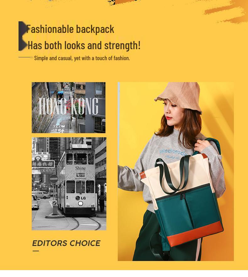 Carefully Selected Women's Laptop Backpack: Versatile Travel, Student, Shoulder, and Crossbody Bag
