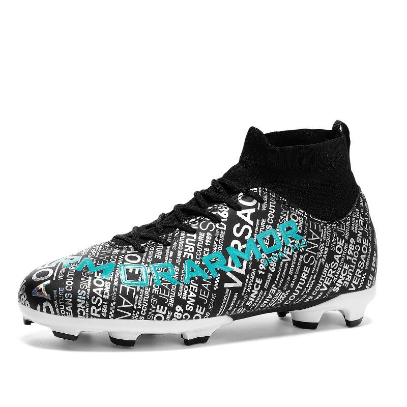 Football shoes men's and women's tf broken nails ag nails students children's high-top primary and secondary school sports training sports shoes
