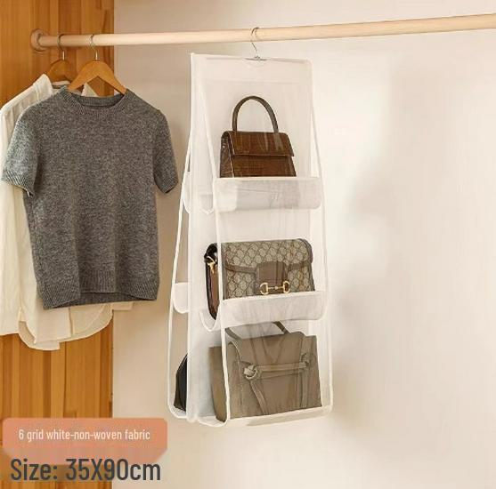 Hanging Wall-Mounted Bag Organizer for Wardrobe Storage