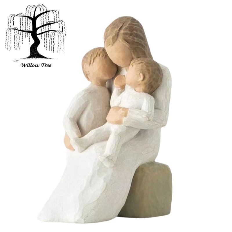 Quietly Willow Tree Figurine Mother Holding Baby Ornaments Home Desk 13cm Gift