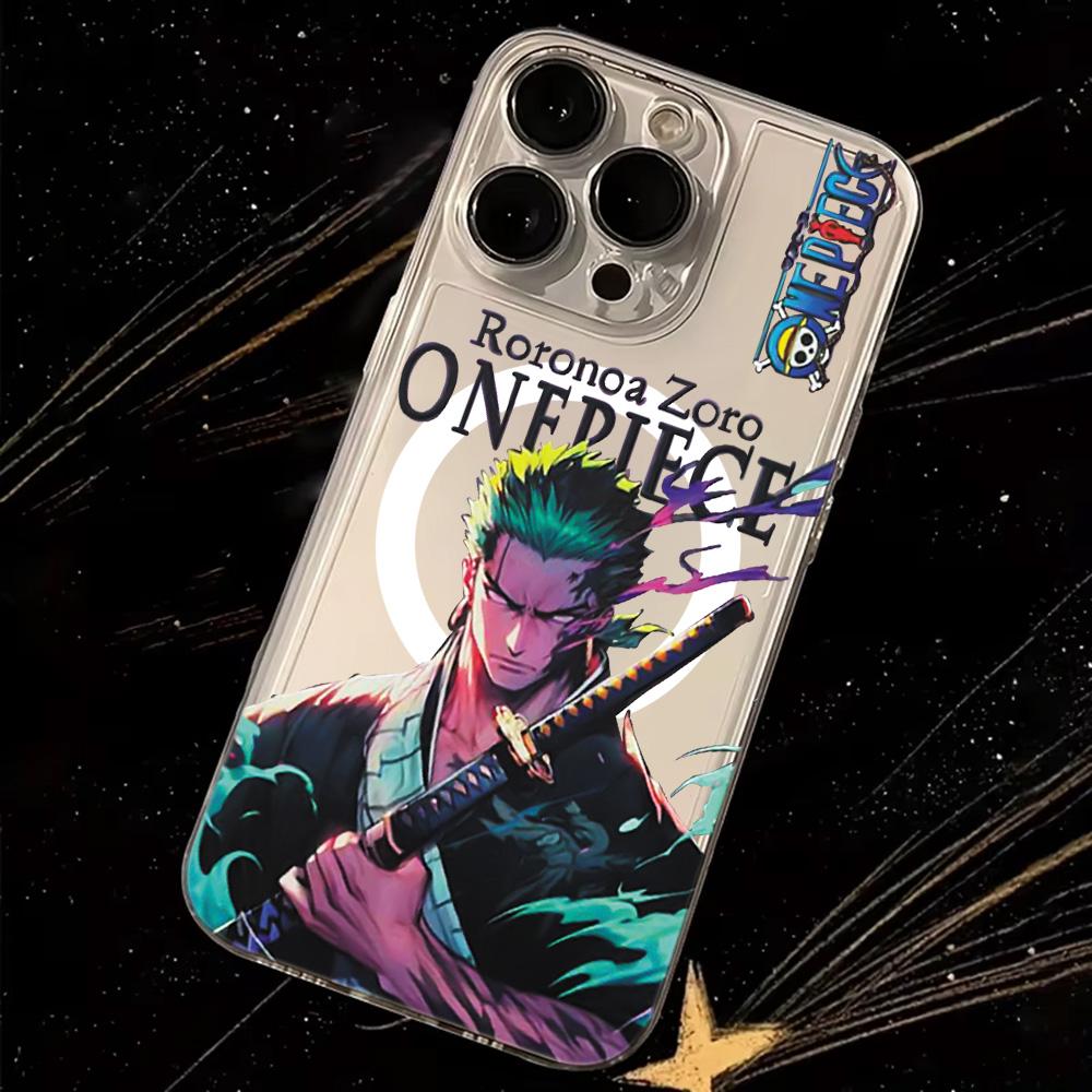 Anime Ones Pieces Luffys Magnetic Phone Case for Samsung Galaxy S25 S24 S23 S22 S21 S20 FE Edge Plus Ultra 5G Soft Clear TPU