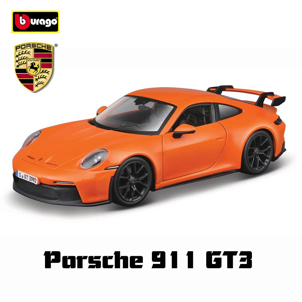 AKEZM1 Bburago 1:24 Porsche 911 GT3 Taycan Turbo S 718 Boxster simulation alloy car model crafts decoration collection toy tools gift
