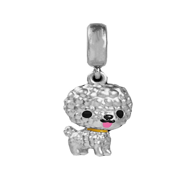 

copper cute animal dog paw pattern pendant decoration Compatible With original snake bone chain bracelet Do It Yourself jewelry making
