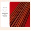 Zipooya Rotes Sandelholz Quadratisches Essstäbchen-Set