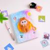 Cartoon Teddy Plush Notebook & Coin Purse Set