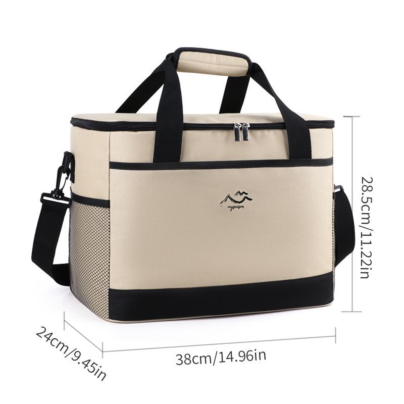 26L Large Capacity Camping Picnic Insulated Cooler Bag Cooler Box Travel Lunch Ice Thermal Food Lunch Bag