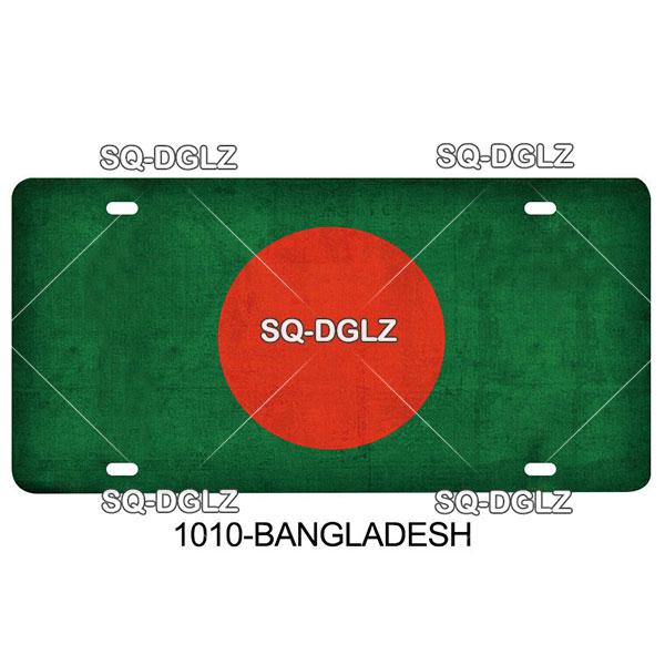 [SQ-DGLZ] A-B City License Plate Metal Sign Vintage Plaque Tin Sign Wall Decor For Bar Country Flag Poland/Brazil/Australia