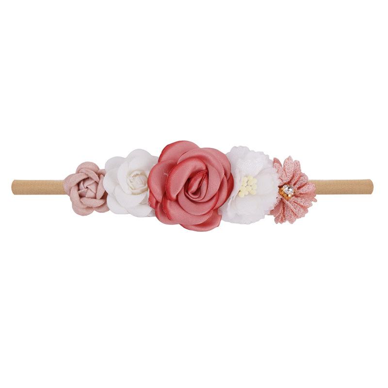 Infant Baby Girls Headbands Flower Children's Hair Bands Elastic Newborn Toddler Headband Hairband Kid Hair Accessories Headwear