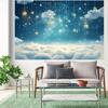 2D Starry Sky Cloud Backdrop Boy Birthday Party Photo Studio Background