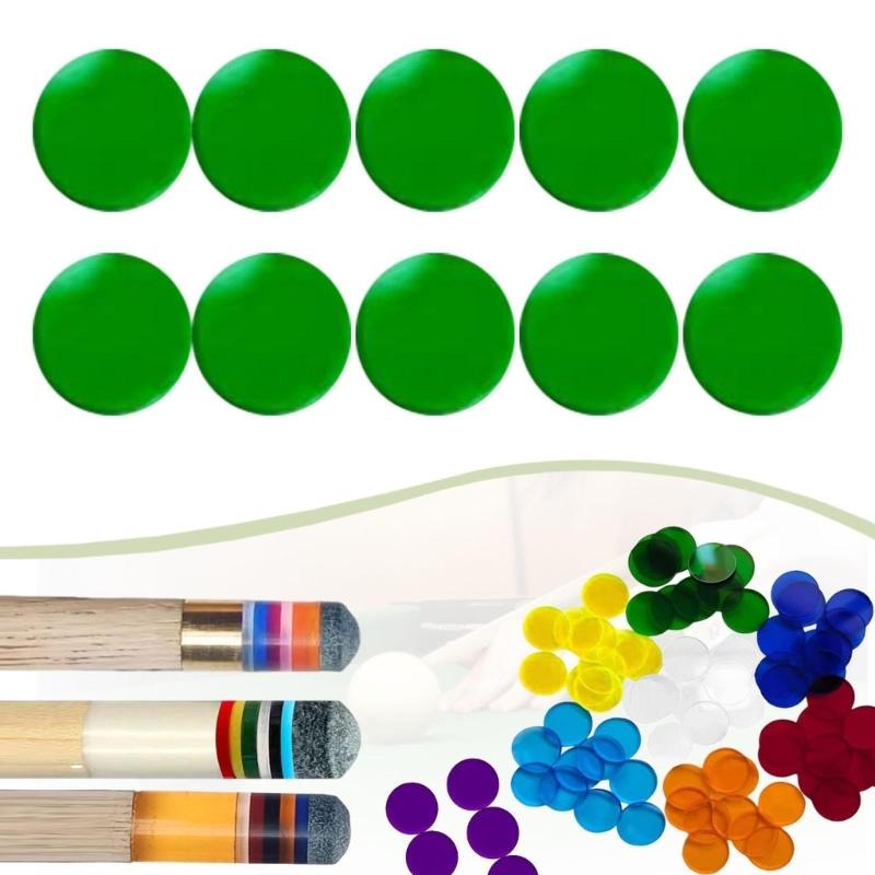 Precisions Sized Round Cue Tip Cover Ensures Fit on Billiard Cues Prevents Slippage and Improves Accuracy During Play