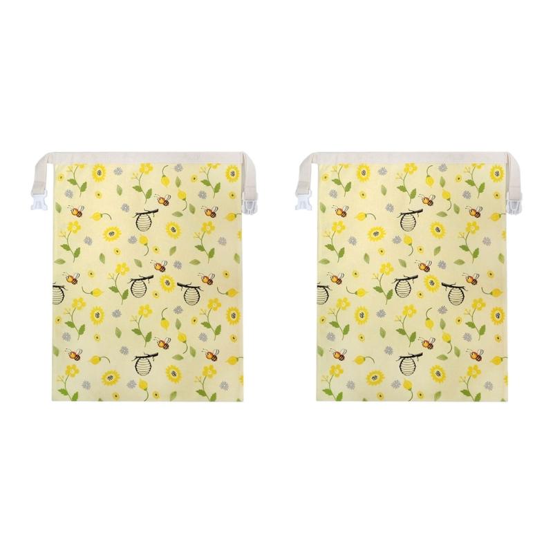 Sustainable Cotton Food Cover Large Bread Storage Bag For Fruits Vegetables And Bakery Loaves 1