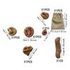 6Pcs/Set Soft Poop Simulation Poop Poop Toys Funny Toy Simulation Poop Poop Toys Realistic Dog Poo Model for April Fools Day