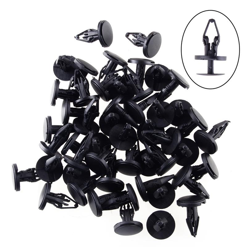 11589289 50Pcs Bumper Push Type Fender Liner Clip Cowl Vent Retainer Push In Fastener Pin Fit For Ford Chrysler Buick Chevrolet