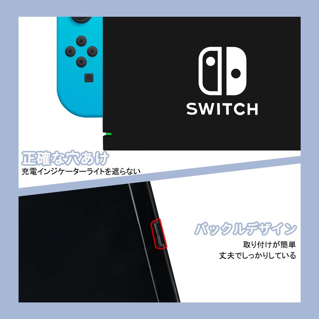Dokovací stanice Dlseego Switch, dokovací stanice Nintendo Switch, dokovací stanice Switch, nabíjecí stanice Switch, kompatibilní s PC, plně poškrábaná, snadno se obarví, černá
