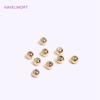 18K Gold Plated Insert Silicone Spacer Beads Accessories For Jewelry Making Findings