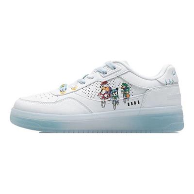 Li Ning Disney X Neklouzavé Odolné Nízké Skateboardové Boty Dámské Tenisky Off-White Modré AGCR204-6