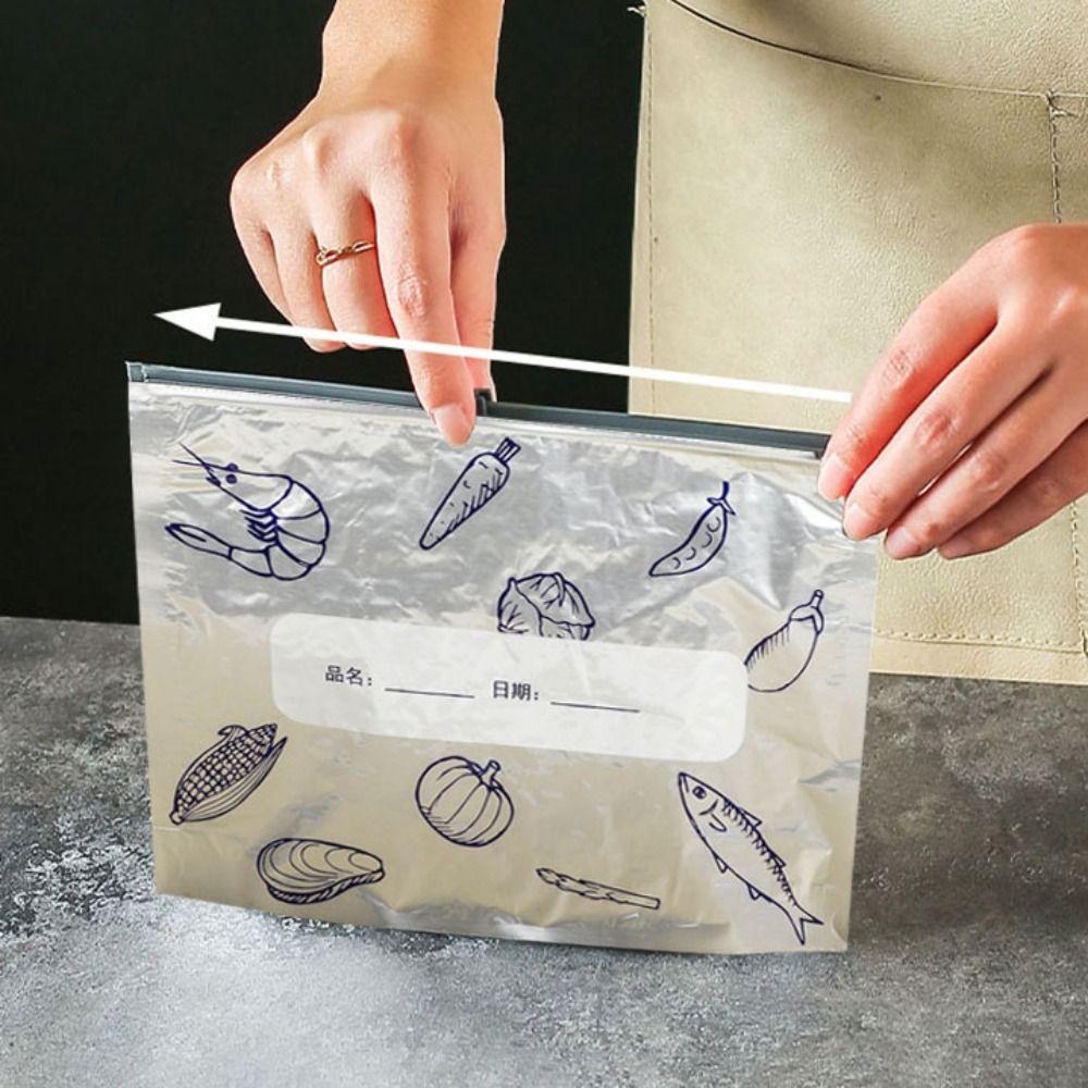 10pcs Self Seal Fresh-keeping Bags Aluminum Foil Food Storage Bag Packaging Bag Fruit