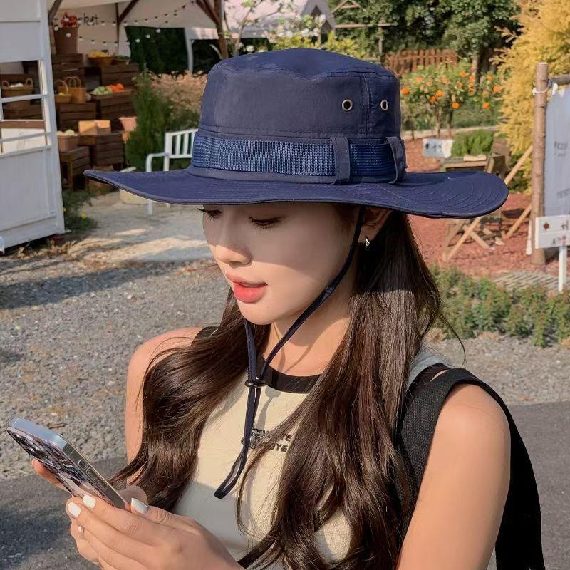 Sunscreen hat men's fishing hat summer bucket hat outdoor climbing sun hat face cover UV protection sun hat