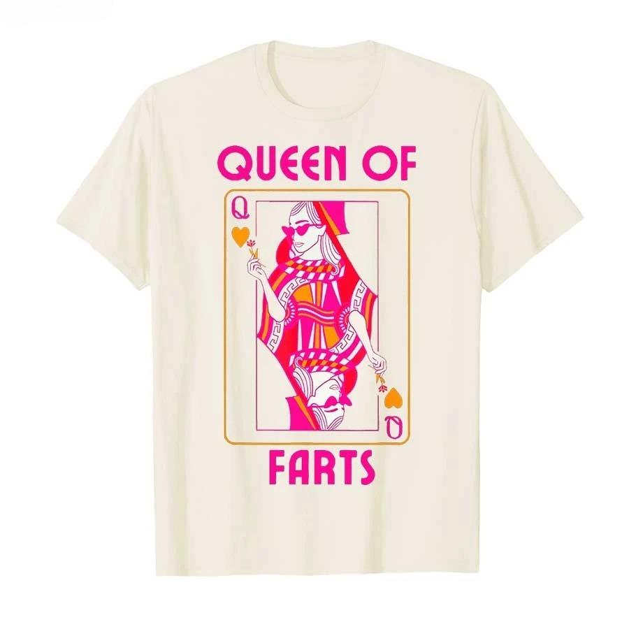 Queen Of Farts Embarrassing Joke Adult Humor Tshirt Unisex Unisext Shirts Short Sleeve Tops