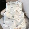 2025 Spring Retro Chinese Sleeveless Waistcoat with Stand Collar & Embroidery
