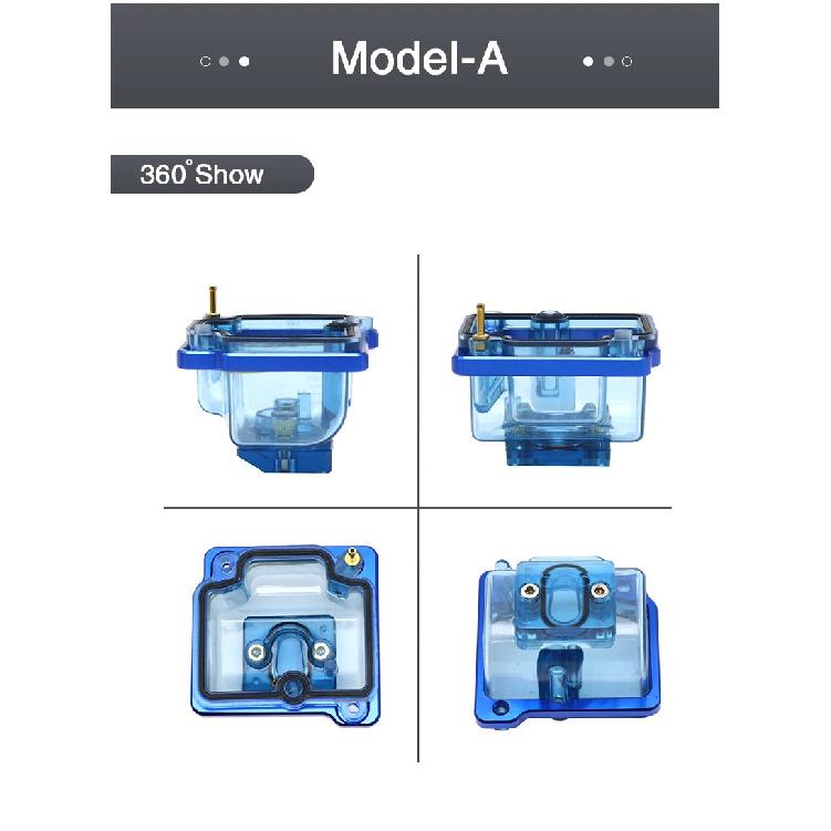 ZSDTRP For PWK 21 24 26 28 30 32 34mm Motorcycle Carburetor Float Chamber Clear Bottom Float Bowl Oil Cup Detachable Bottom