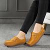 Spring Single Shoes Women Really Versatile Bean Shoes Comfortable Women Casual Flat Single Shoes Lace Up