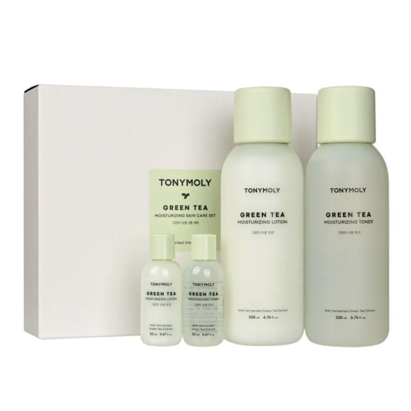 TONYMOLY Green Tea Moisturizing Skin Care Set of 2
