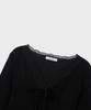 Alkialka Lace Trim Long Sleeve (Black)