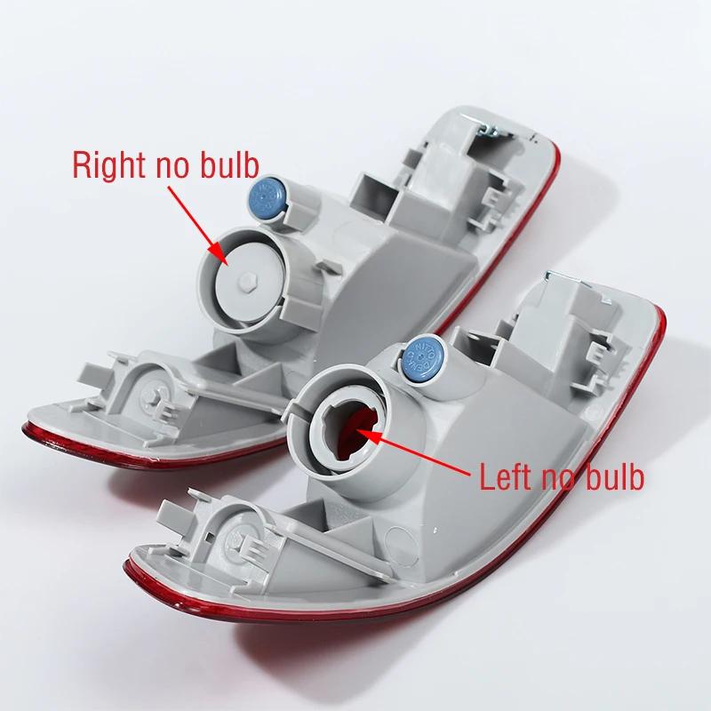 For Mitsubishi Outlander EX 2007 2008-2012 Rear Bumper Brake Light Cover Tail Warming Turn Signal Reflector Lamp Shell No Bulb