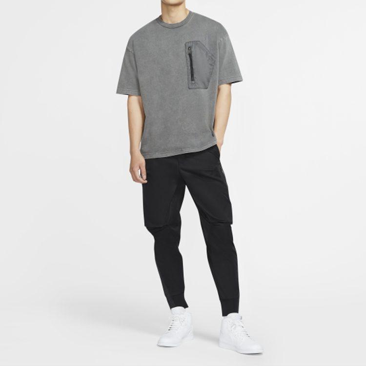Jordan 23ENG T Shirts Men's Black Crew Neck Moderate Straight Fit CK9187-010