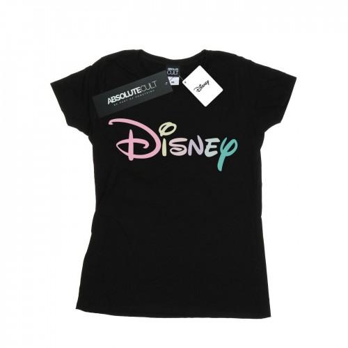 Disney Womens/Ladies Pastel Logo Cotton T-Shirt