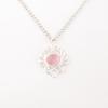 Rosa Katzenaugen Edelstein 925 Gestempeltes Silber Schmuck Handgefertigt Damen Kette Anhänger CP-1-43