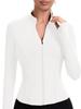 Autumn Slim-Fit Stand-Collar Yoga Jacket, Zip-Up Long-Sleeved Fitness Top