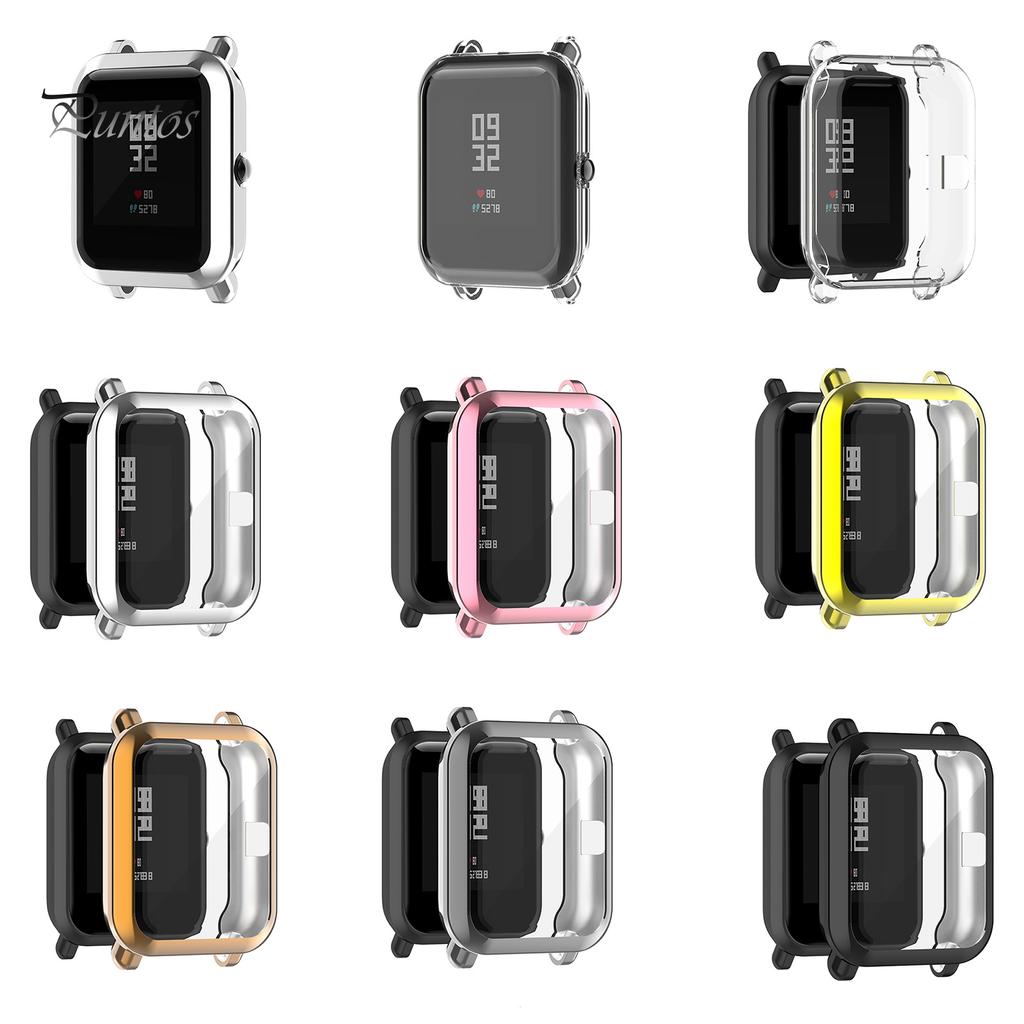 Puntos Anti-Scratch TPU Full Cover Smart Watch Case Protector für Amazfit Bip 1S/
