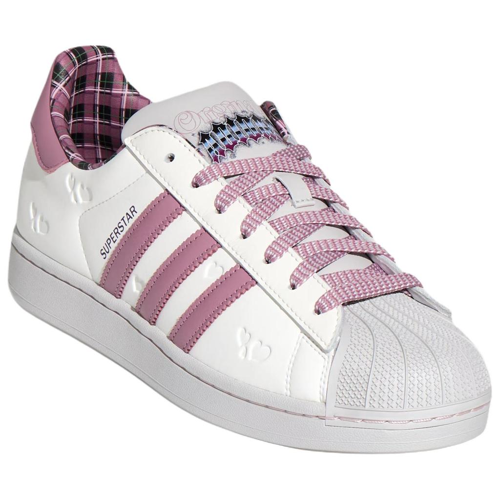 Adidas Originals Superstar 2 Día de San Valentín Edición Limitada Cómodas Clásicas Zapatillas Deportivas Unisex Blancas Moradas KZ7157