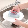 Powerful Sponge Brush with Short Handle for Bathtub Tile Cleaning