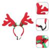Pet Christmas Headband Adjustable Deer Horn for 4Pcs Holiday Decor