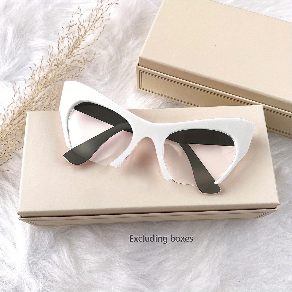 Half Frame Cat Eye Blue Light Blocking Glasses Computer Gaming Tv Phones Glasses For Women Men