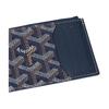 Goyard Bourbon Y Monogram Zip Wallet Unisex Wallet Navy-Blue BOURBOPMLTY-12CL12P