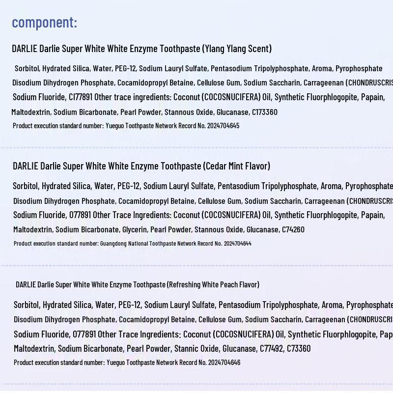 Darlie White Enzyme Cedar Mint Whitening Toothpaste, 120g, 3-Pack