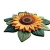 Floor Mat Large Size Non-Slip Backing Plush Rug 3D Sunflower Design Door Mat Living Room Bathroom Kitchen Decoration
